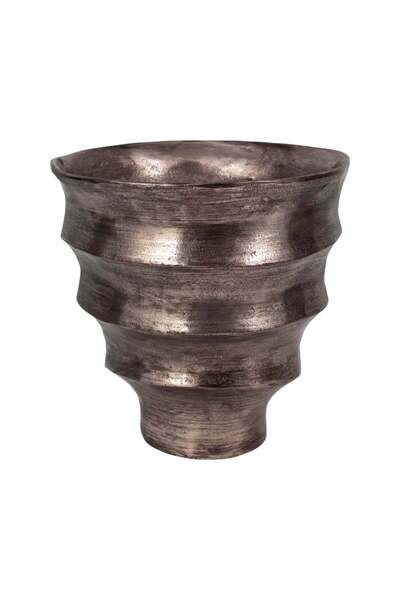 Sagebrook Home 13" Morine Small Silver Metal Vase