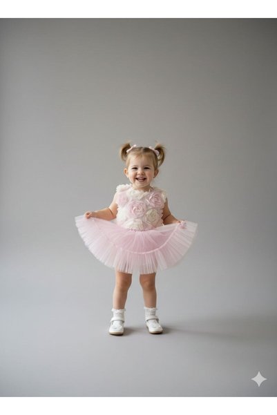 GÜL Baby GIRLS' ROSE CROPPED TUTU SKIRT SPECIAL OCCASION PARTY DRESS