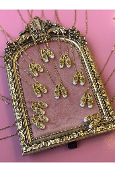 MİOSA 316L Çelik Zirkon Taşlı Balerin Babet Kolye