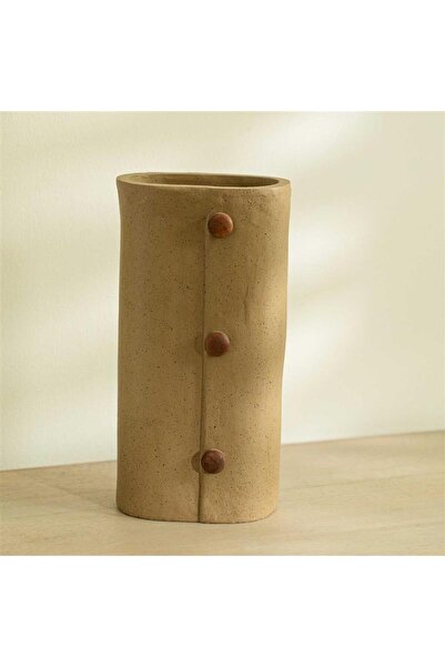 Roots Furniture Niraan Ecomix Vase With Wooden Beads Tall