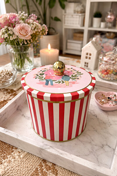 CHEMDLE Metal Saklama Kutusu Dekoratif Obje 15*15 Renkli