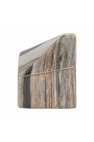 Sagebrook Home SALMIS VASE, GRAY MARBLE