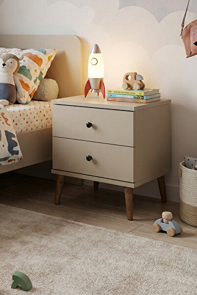 Monte Sehpa Luce Çekmeceli Çocuk Odası Komodin Krem
