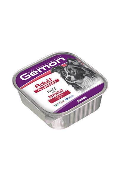 Gemon hrana umeda pentru caini adulti cu vita 150 gr x 24 buc