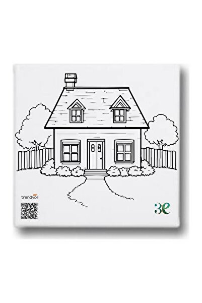 3E DESING TUVAL BOYAMA SETİ - 3 ADET 20x20cm TUVAL+6 LI AKRİLİK BOYA +FIRÇA