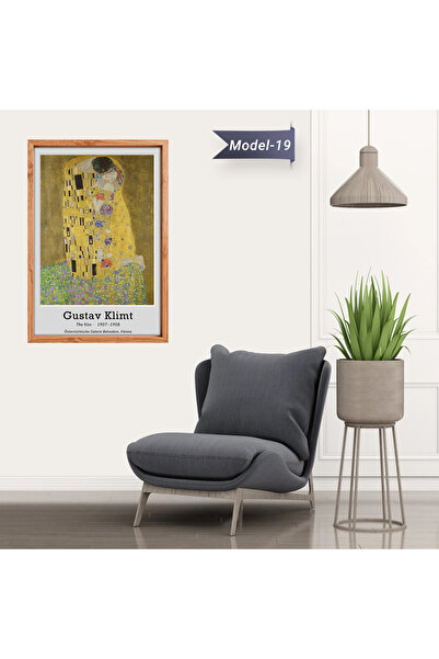 Akıllı Kağıt Öpücük Tablo - Poster Dünyaca Ünlü ( Model-19)