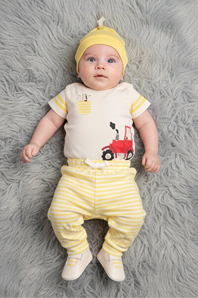 Exer Saucer Toddlers Boy 3 Pieces Graphic Print Bodysuits And Pants With Bean...