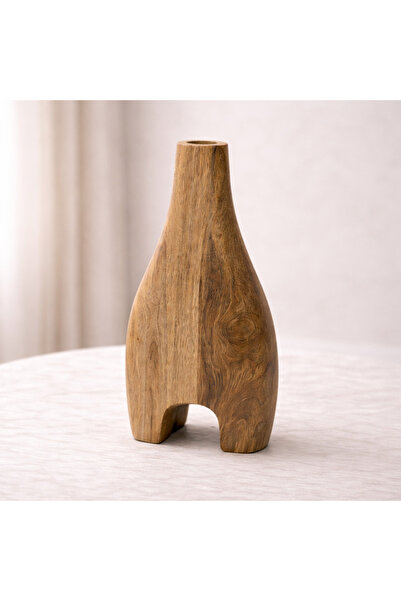 Roots Furniture Carved Wood Vase