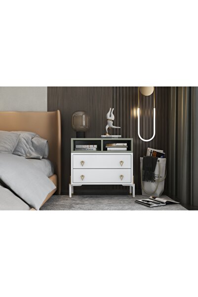 nettrends.net the new trend of shopping Lüks Tasarım Komodin - 2 Bölmeli Açık...