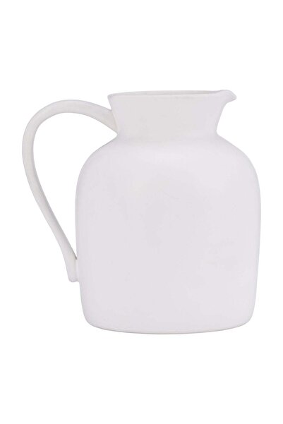 Sagebrook Home Ecomix, 16"H Vase W/ Jute Detail, White