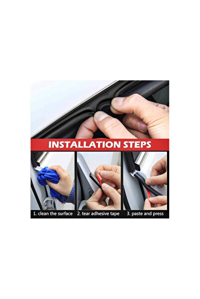 OEM Bandă de etanșare pentru uși auto de 4,3 m – profil tip B, bandă de etanș...