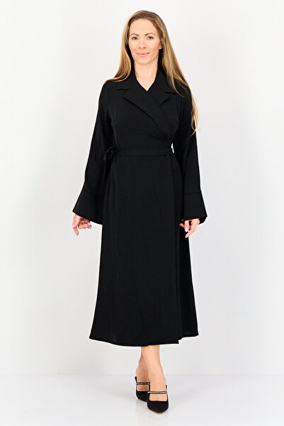 Ulyashova Women Textured Wrap Dress, Black