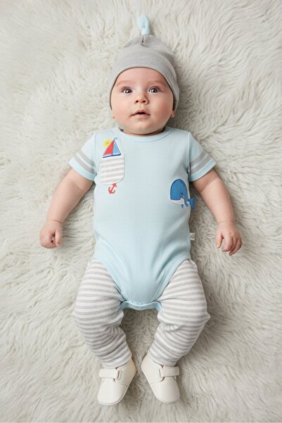 Exer Saucer Toddlers Boy 3 Pieces Graphic Print Bodysuits And Pants With Bean...