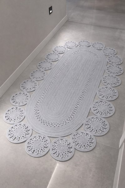 MaVaux Marguerite Özel Tasarım Hasır Jüt Kilim – Koridor, Antre ve Salon Halısı Yolluk