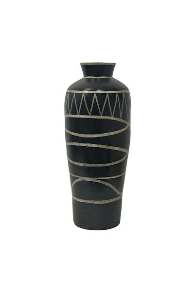 Sagebrook Home TERRACOTTA, 22"H MODERN VASE, BLACK