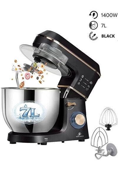 TOSCANA U خلاط كهربائي هايبر بلس 7 لتر 1400 واط بالغطاء واضاءة LED
