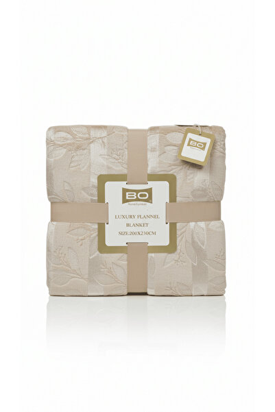 Binown Beige embossed Blanket , 180*200