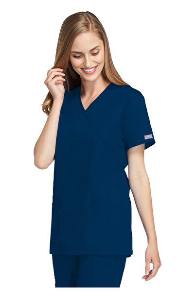 Cherokee Women's Mock Wrap Medical Blouse – WWE4801