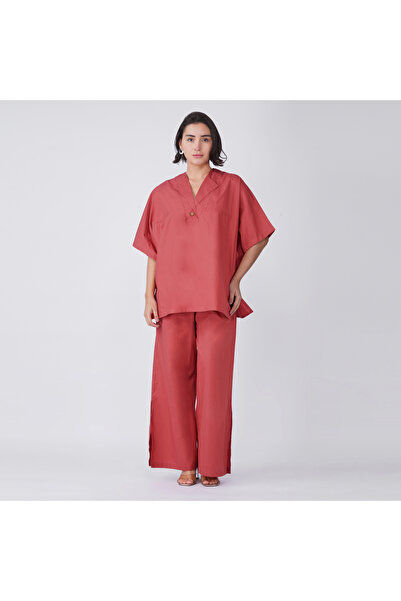 LINELLE Rust Cotton Poplin Co-Ord Set