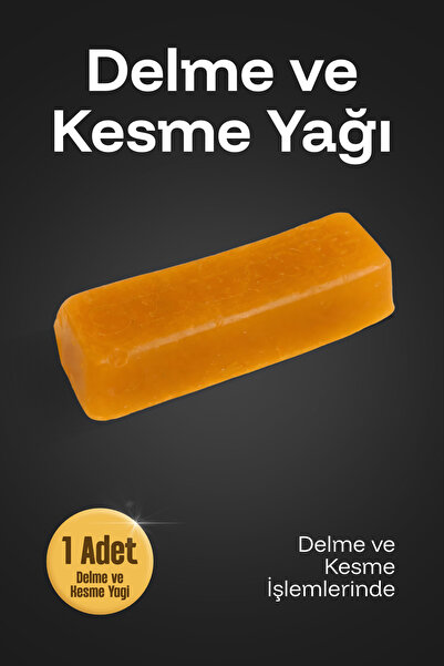 Badem10 Delme Kesme Yağı Blok 9x2x2 cm Metal ve Ahşap İçin Katı Yağ
