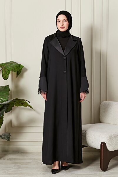 HALİL TÜRKER Mimoza Abaya Black