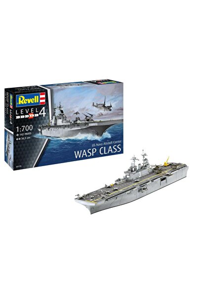 REVELL Kit de model pentru portavionul de asalt al Marinei SUA, clasa Wasp