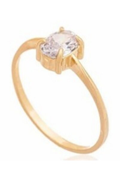 Generic خاتم من الفضة الإسترليني عيار 925 مطلي بالذهب عيار 18 قيراطاً للنساء ...