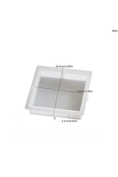 HOBİFLEX SİLİKON KALIP İTHAL KÜÇÜK BOY KARE TAŞ TOZU KALIP EPOKSİ REÇİNE SİLİ...