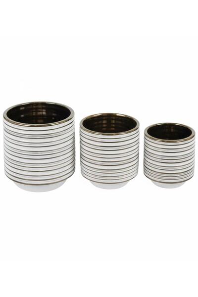 Crestview Collection Clifton Short Vases,Set of 3