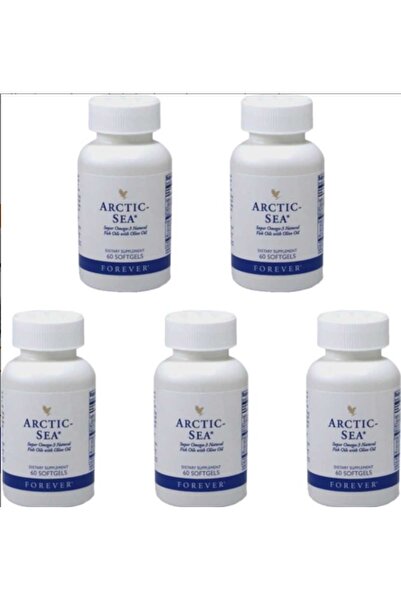 Forever Living Omega3 60 Large Capsules for Adults Set of 5