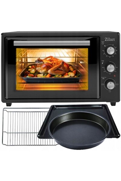 Zilan Cuptor electric ZLN8894 - 35L, 1800W, Termostat 250°C, Sticlă , Negru