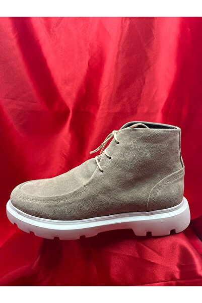 VEYİS USTA Special Color Special Design Beige Boots
