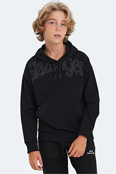 Slazenger LETTO ST24WC004-500 Sweat Siyah
