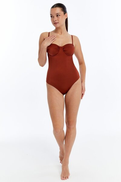 LOVELY THINGS ALESSIA Balconette Mayo Sütyen - Tarçın