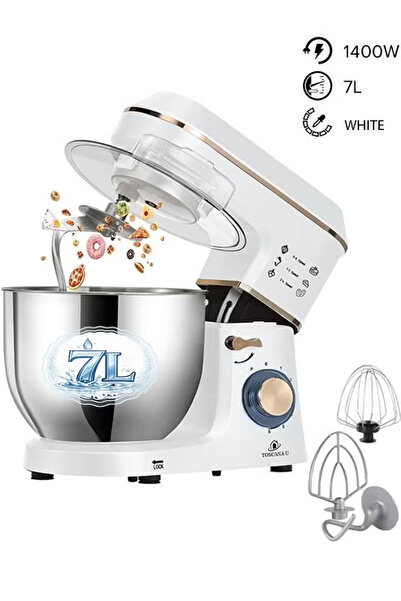 TOSCANA U عجانة كهربائية توسكانا يو 7 لتر 1400 وات بغطاء وإضاءة اي دي