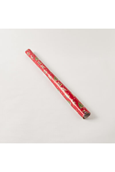 Eurowrap Festive Print Gift Wrap - 4 metres