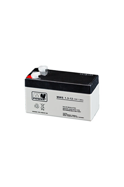 MW Power Stationary battery MWS 12V 1.3 Ah vrla agm
