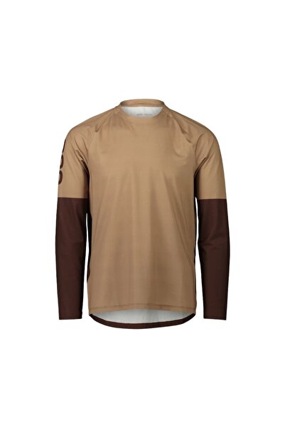 Poc Tricou ciclism bărbați Essential MTB-Maro-S