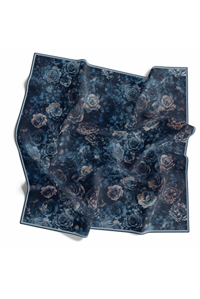 İpekal Organic Scarf with Rose Pattern 1002-01