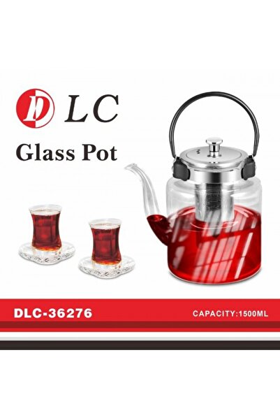 DLC DLC Thermal Glass Teapot with Infuser – 1500ml