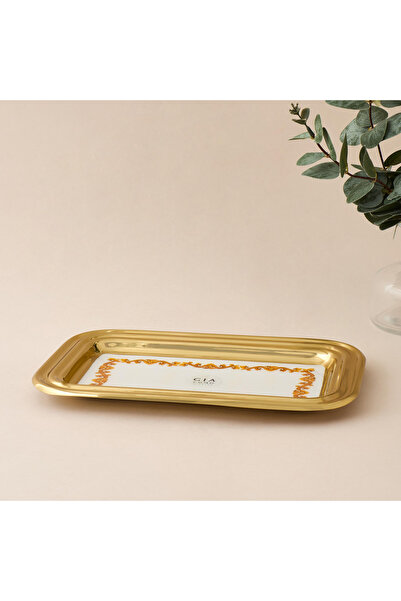 Gia Como Metal Decorative Tray - 27 cms