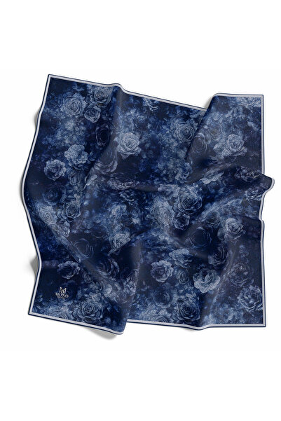 İpekal Organic Scarf with Rose Pattern 1002-12