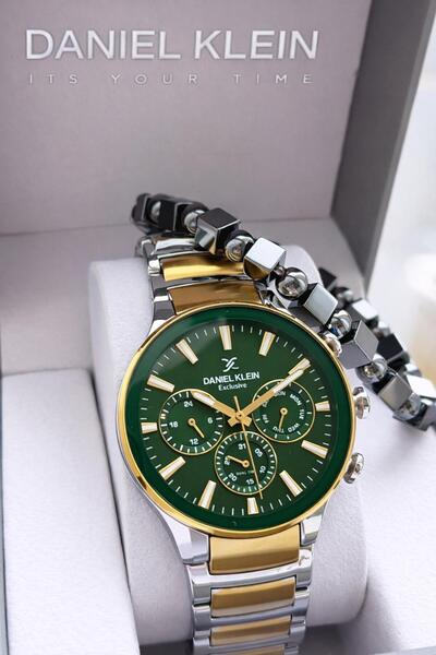 Daniel Klein Men's Wristwatch 30 Meters Water Resistant Steel Band + Bracelet...