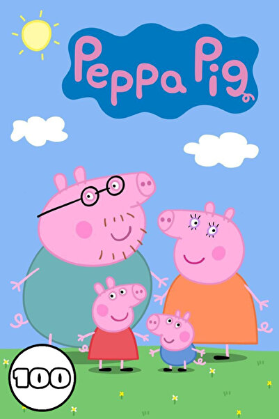 Peppa Pig Coloring book, 100 illustrations, A4