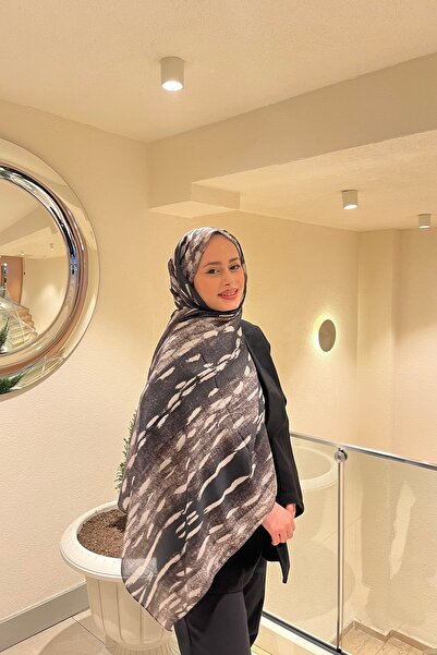 YILDIZ SCARFS Ceylan Bambi Patterned Cotton Soft Shawl
