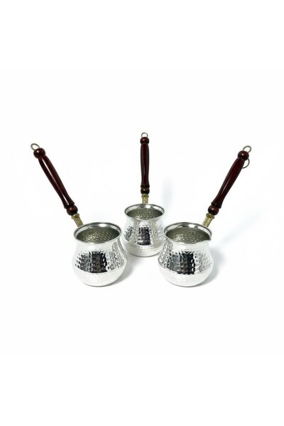 Yardımcı Bakır Since 1997 Copper 3-Piece Chubby Coffee Pot