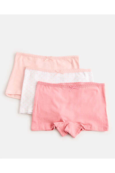 REDTAG Girls Assorted Boxer Set (Pack of 3)