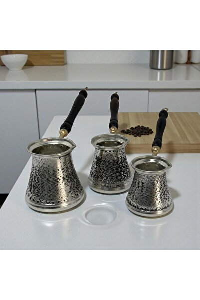 Yardımcı Bakır Since 1997 Copper 3-Piece Sandblasting Processed Classic Coffe...