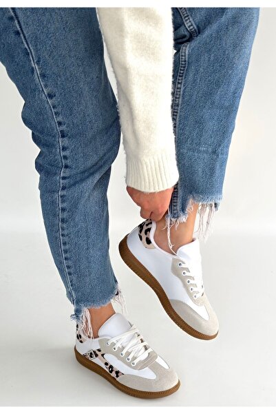 Zerenyus ZRNE-010 Premium Λευκό Γυναικείο Sneaker με Κορδόνια