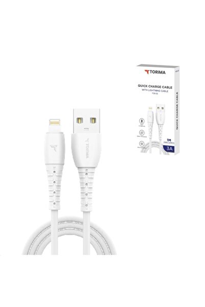 Torima 1M 3A USB Lightning Data ve Hızlı Sarj Kablosu
